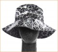 Silver Grey Leopard Print  Avaline Rain Hat 