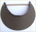 Olive Green Jumbo Peak Flexi Visor edged with Snake Pattern