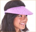 Lilac Sparkly Jumbo Peak Flexi Visor