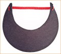Navy Denim Fabric Jumbo Peak Flexi Visor