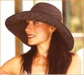 Brown & White Scrunchie UPF 50 Sun Hat