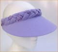 Lilac Plaited Jumbo Peak Visor