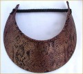 Bronze Snake Pattern Jumbo Peak Flexi Visor