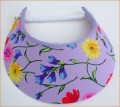 Lilac with Flowers Jumbo Peak Flexi Visor