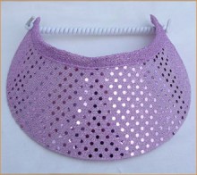 Lilac Sequin Flexi Visor