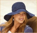 Navy Scrunchie UPF50 Sun Hat