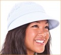 Light Blue Cotton Candy Stripe Sun Hat & Visor (Med & Large Only)