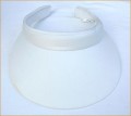 White Clip On Visor