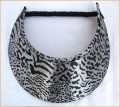 Shiny Animal Print Jumbo Peak Flexi Visor