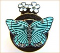 Blue Butterfly Magnetic Hat Clip Golf Ball Marker
