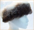 Dark Husky Faux Fur Headband