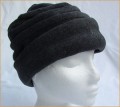 Dark Grey Ruched Fleece Hat