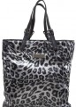 Bronze Leopard Print PU Tote Bag