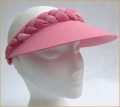 Dusky Pink with Sparkly Plaited Jumbo Peak Visor